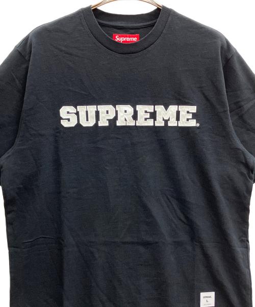 SUPREME（シュプリーム）Supreme (シュプリーム) Collegiate Applique S/S TOP ブラック サイズ:Lの古着・服飾アイテム