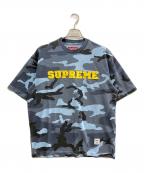 SUPREMEシュプリーム）の古着「Collegiate Applique S/S TOP」｜ブルー×グレー