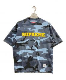 SUPREME（シュプリーム）の古着「Collegiate Applique S/S TOP」｜ブルー×グレー