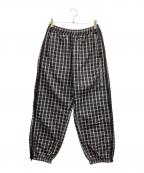 SUPREMEシュプリーム）の古着「Plaid Warm Up Pant」｜ブラック×グレー
