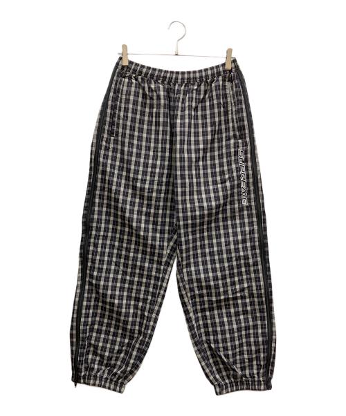 SUPREME（シュプリーム）Supreme (シュプリーム) Plaid Warm Up Pant ブラック×グレー サイズ:Sの古着・服飾アイテム