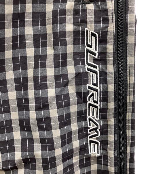SUPREME（シュプリーム）Supreme (シュプリーム) Plaid Warm Up Pant ブラック×グレー サイズ:Sの古着・服飾アイテム