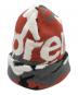 Supreme (シュプリーム) Camo Big Logo Beanie レッド×グレー：7000円