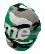 SUPREMEシュプリーム）の古着「Camo Big Logo Beanie」｜グリーン×グレー