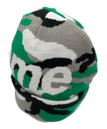 SUPREME（シュプリーム）の古着「Camo Big Logo Beanie」｜グリーン×グレー