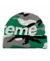 中古・古着 Supreme (シュプリーム) Camo Big Logo Beanie グリーン×グレー：7000円