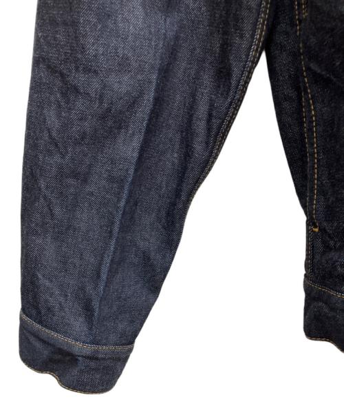 sacai（サカイ）sacai (サカイ) スタンドカラーデニムジャケット ネイビー サイズ:3の古着・服飾アイテム