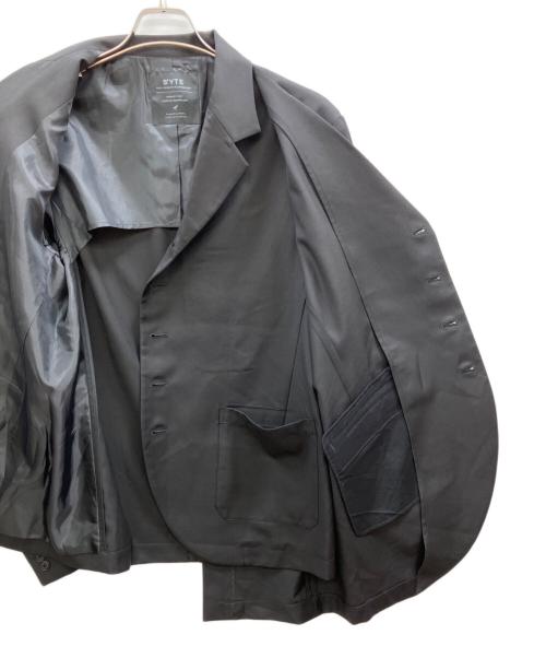 s'yte（サイト）s'yte (サイト) T/W GABARDINE JACKET WITH DOUBLE-TAILORED LEFT FRONT ブラック サイズ:3の古着・服飾アイテム