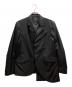 s'yte（サイト）の古着「T/W GABARDINE JACKET WITH DOUBLE-TAILORED LEFT FRONT」｜ブラック