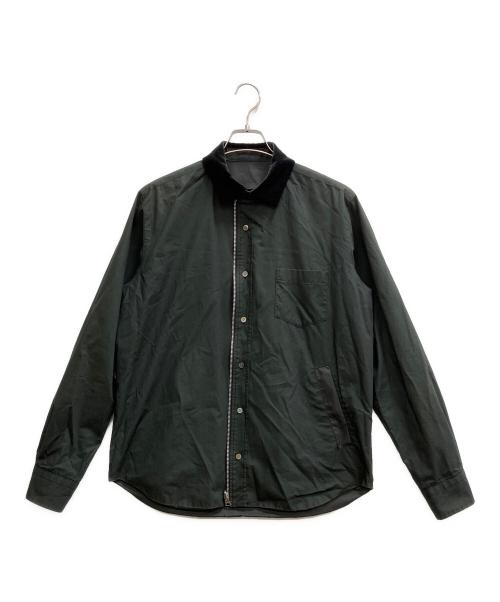 sacai（サカイ）sacai (サカイ) リバーシブルシャツジャケット グレー サイズ:1の古着・服飾アイテム