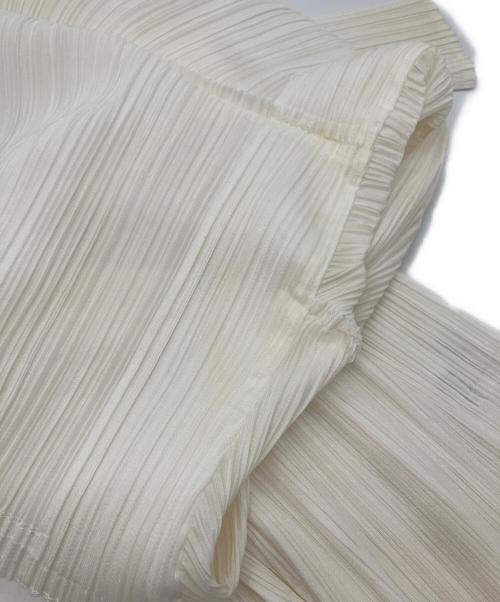 PLEATS PLEASE（プリーツプリーズ）PLEATS PLEASE (プリーツプリーズ) プリーツパーカー ホワイト サイズ:3の古着・服飾アイテム