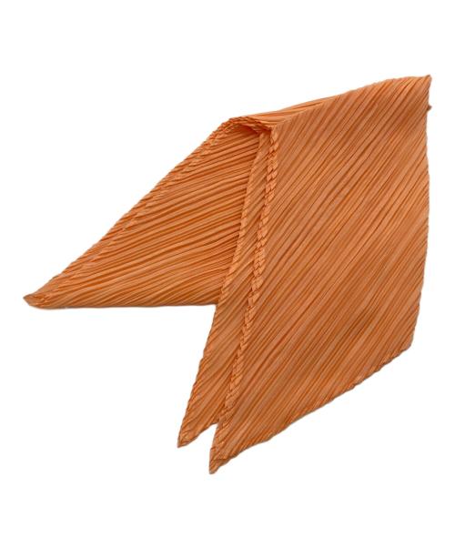PLEATS PLEASE（プリーツプリーズ）PLEATS PLEASE (プリーツプリーズ) プリーツストール オレンジの古着・服飾アイテム