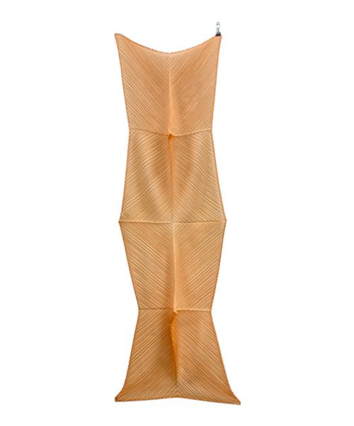 PLEATS PLEASE（プリーツプリーズ）PLEATS PLEASE (プリーツプリーズ) プリーツストール オレンジの古着・服飾アイテム