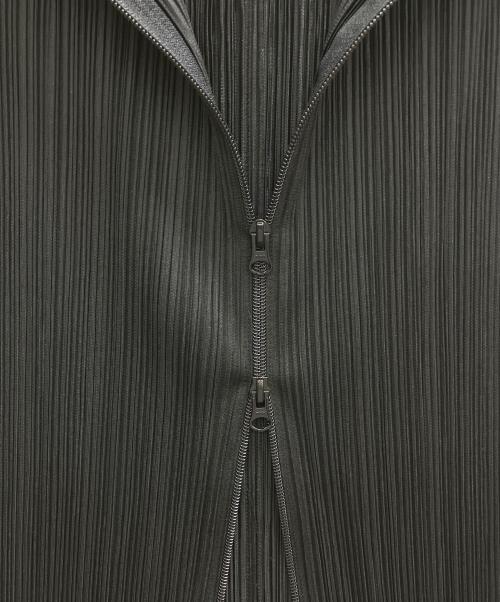 PLEATS PLEASE（プリーツプリーズ）PLEATS PLEASE (プリーツプリーズ) フロントジッププリーツロングスカート ブラック サイズ:1の古着・服飾アイテム