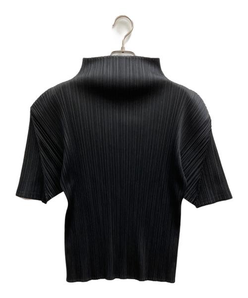 PLEATS PLEASE（プリーツプリーズ）PLEATS PLEASE (プリーツプリーズ) プリーツハイネックカットソー ブラック サイズ:3の古着・服飾アイテム
