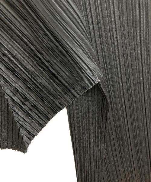 PLEATS PLEASE（プリーツプリーズ）PLEATS PLEASE (プリーツプリーズ) プリーツハイネックカットソー ブラック サイズ:3の古着・服飾アイテム