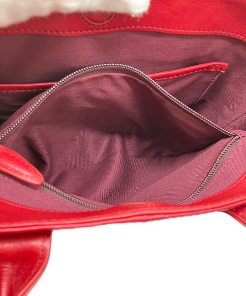 AVIREX（アヴィレックス）AVIREX (アヴィレックス) VARSITY LEATHER MINI TOTE BAG レッドの古着・服飾アイテム