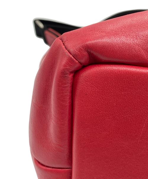 AVIREX（アヴィレックス）AVIREX (アヴィレックス) VARSITY LEATHER MINI TOTE BAG レッドの古着・服飾アイテム