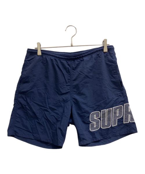 SUPREME（シュプリーム）SUPREME (シュプリーム) Logo applique water shorts ブルー サイズ:Sの古着・服飾アイテム