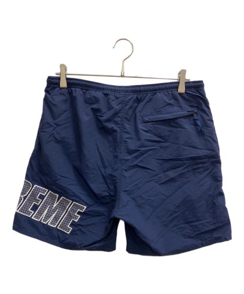 SUPREME（シュプリーム）SUPREME (シュプリーム) Logo applique water shorts ブルー サイズ:Sの古着・服飾アイテム