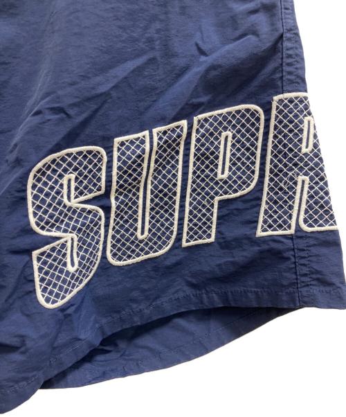 SUPREME（シュプリーム）SUPREME (シュプリーム) Logo applique water shorts ブルー サイズ:Sの古着・服飾アイテム