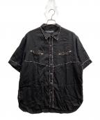 WACKO MARIAワコマリア）の古着「WESTERN SHIRT S/S」｜ブラック