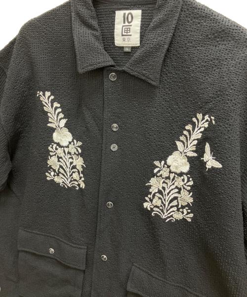 TENBOX（テンボックス）TENBOX (テンボックス) San Antonino shirt ブラック サイズ:Lの古着・服飾アイテム