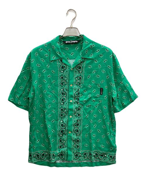 Palm Angels（パーム エンジェルス）Palm Angels (パーム エンジェルス) PAISLEY BOWLING SHIRT グリーン サイズ:48の古着・服飾アイテム