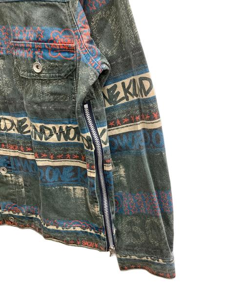 sacai（サカイ）sacai (サカイ) Eric Haze Denim Blouson グリーン サイズ:2の古着・服飾アイテム
