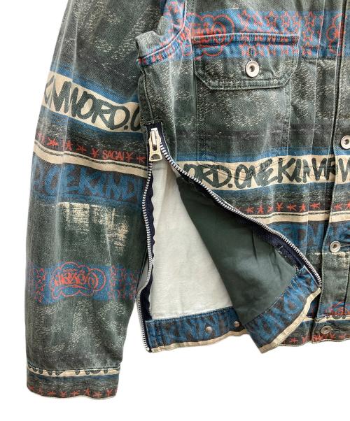 sacai（サカイ）sacai (サカイ) Eric Haze Denim Blouson グリーン サイズ:2の古着・服飾アイテム