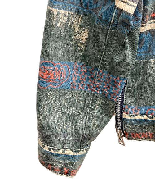 sacai（サカイ）sacai (サカイ) Eric Haze Denim Blouson グリーン サイズ:2の古着・服飾アイテム