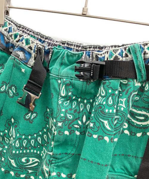 sacai（サカイ）sacai (サカイ) Bandana Print Shorts グリーン サイズ:1の古着・服飾アイテム