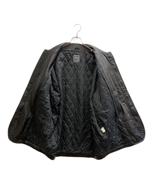Christian Dior MONSIEUR（クリスチャンディオールムッシュ）Christian Dior MONSIEUR (クリスチャンディオールムッシュ) ラムレザーコート ブラック サイズ:Mの古着・服飾アイテム