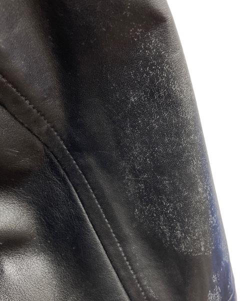 Christian Dior MONSIEUR（クリスチャンディオールムッシュ）Christian Dior MONSIEUR (クリスチャンディオールムッシュ) ラムレザーコート ブラック サイズ:Mの古着・服飾アイテム