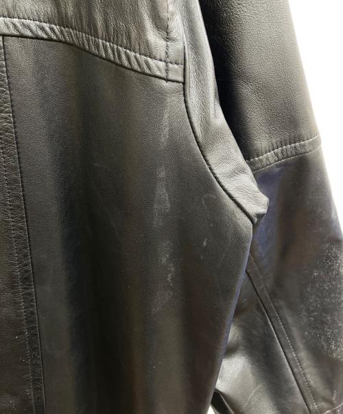 Christian Dior MONSIEUR（クリスチャンディオールムッシュ）Christian Dior MONSIEUR (クリスチャンディオールムッシュ) ラムレザーコート ブラック サイズ:Mの古着・服飾アイテム