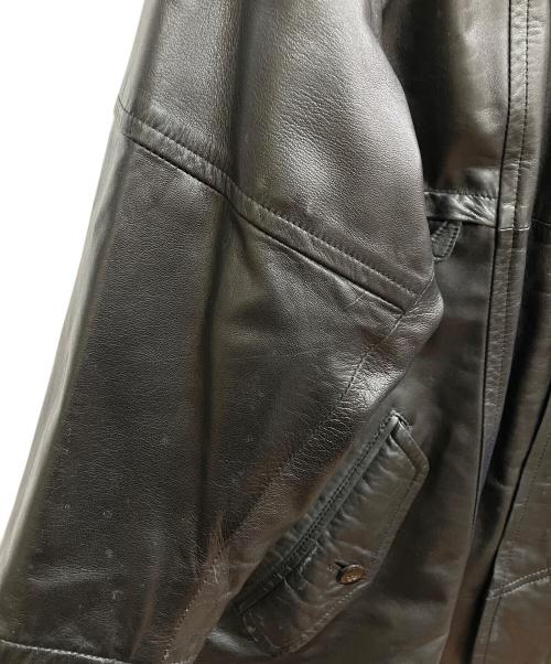 Christian Dior MONSIEUR（クリスチャンディオールムッシュ）Christian Dior MONSIEUR (クリスチャンディオールムッシュ) ラムレザーコート ブラック サイズ:Mの古着・服飾アイテム