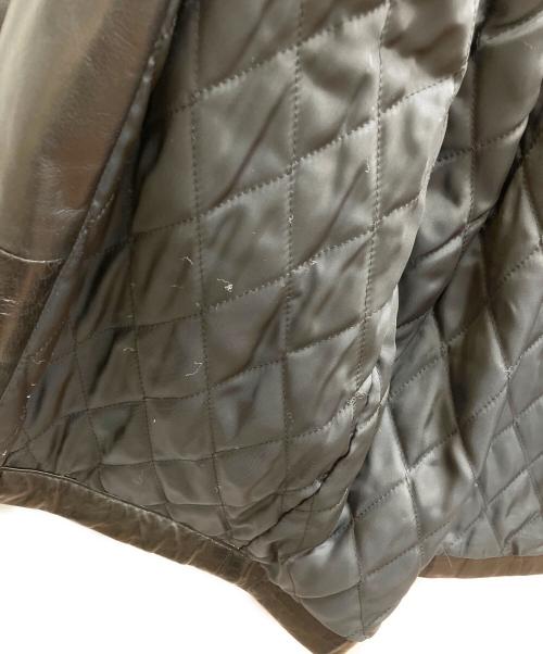 Christian Dior MONSIEUR（クリスチャンディオールムッシュ）Christian Dior MONSIEUR (クリスチャンディオールムッシュ) ラムレザーコート ブラック サイズ:Mの古着・服飾アイテム