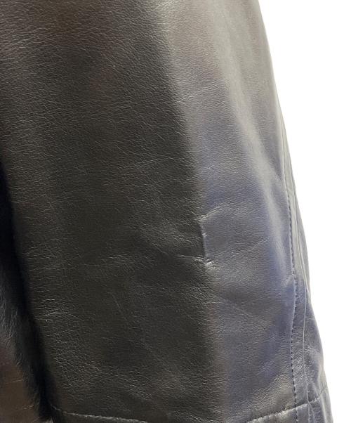 Christian Dior MONSIEUR（クリスチャンディオールムッシュ）Christian Dior MONSIEUR (クリスチャンディオールムッシュ) ラムレザーコート ブラック サイズ:Mの古着・服飾アイテム