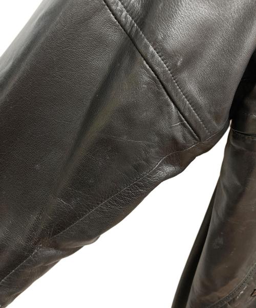 Christian Dior MONSIEUR（クリスチャンディオールムッシュ）Christian Dior MONSIEUR (クリスチャンディオールムッシュ) ラムレザーコート ブラック サイズ:Mの古着・服飾アイテム
