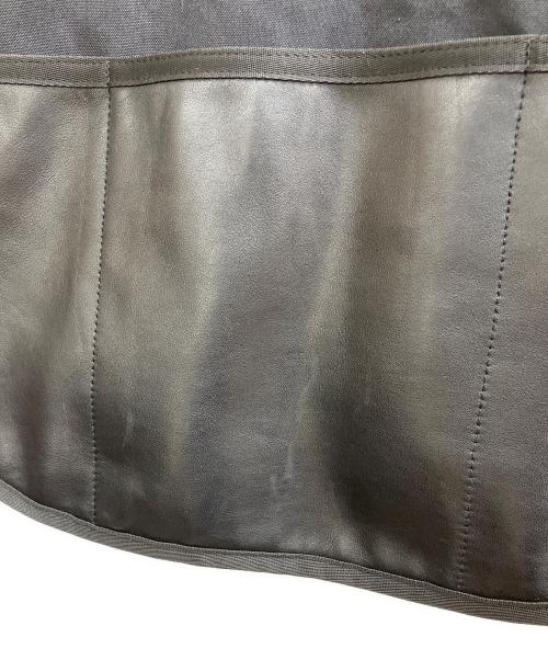 Schott（ショット）Schott (ショット) LEATHER LUGGAGE VEST ブラック サイズ:Lの古着・服飾アイテム
