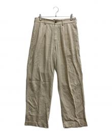 Schott（ショット）の古着「LINEN TROUSERS」｜ベージュ