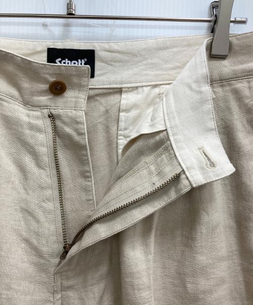 Schott（ショット）Schott (ショット) LINEN TROUSERS ベージュ サイズ:30の古着・服飾アイテム