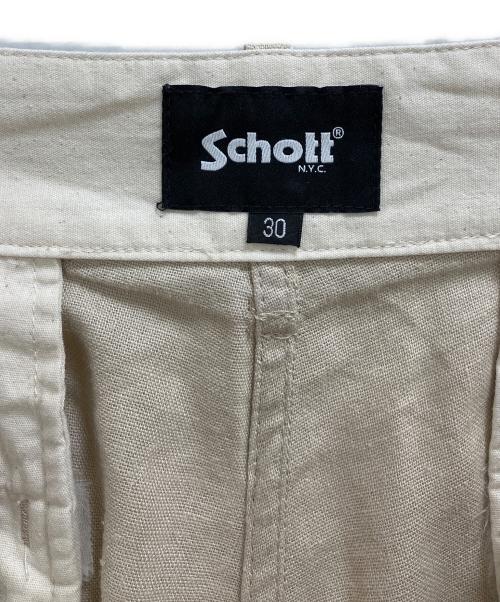 Schott（ショット）Schott (ショット) LINEN TROUSERS ベージュ サイズ:30の古着・服飾アイテム