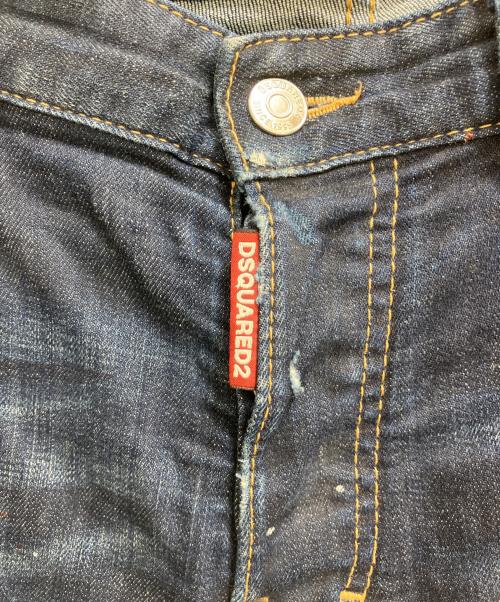 DSQUARED2（ディースクエアード）DSQUARED2 (ディースクエアード) SKATER JEAN インディゴ サイズ:44の古着・服飾アイテム