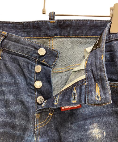 DSQUARED2（ディースクエアード）DSQUARED2 (ディースクエアード) SKATER JEAN インディゴ サイズ:44の古着・服飾アイテム
