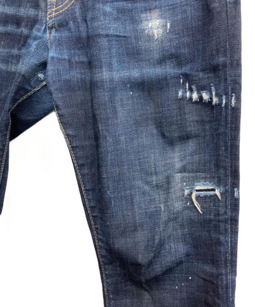 DSQUARED2（ディースクエアード）DSQUARED2 (ディースクエアード) SKATER JEAN インディゴ サイズ:44の古着・服飾アイテム