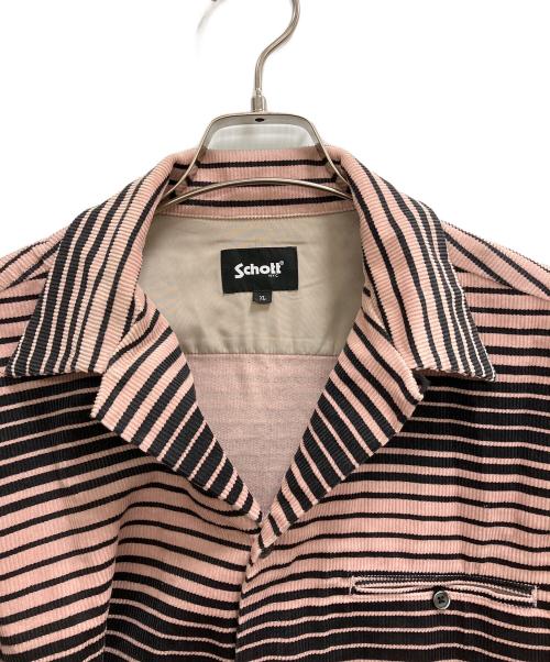 Schott（ショット）Schott (ショット) CORDUROY LS SHIRT ピンク サイズ:XLの古着・服飾アイテム