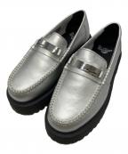 Dr.Martensドクターマーチン）の古着「Penton II Quad Metallic Leather Loafers」｜シルバー