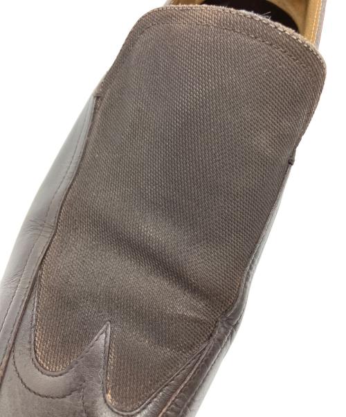 GUCCI（グッチ）GUCCI (グッチ) レザースリッポンシューズ ブラウン サイズ:39 1/2の古着・服飾アイテム