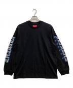 SUPREMEシュプリーム）の古着「INTARSIA SLEEVE L/S TOP」｜ブラック